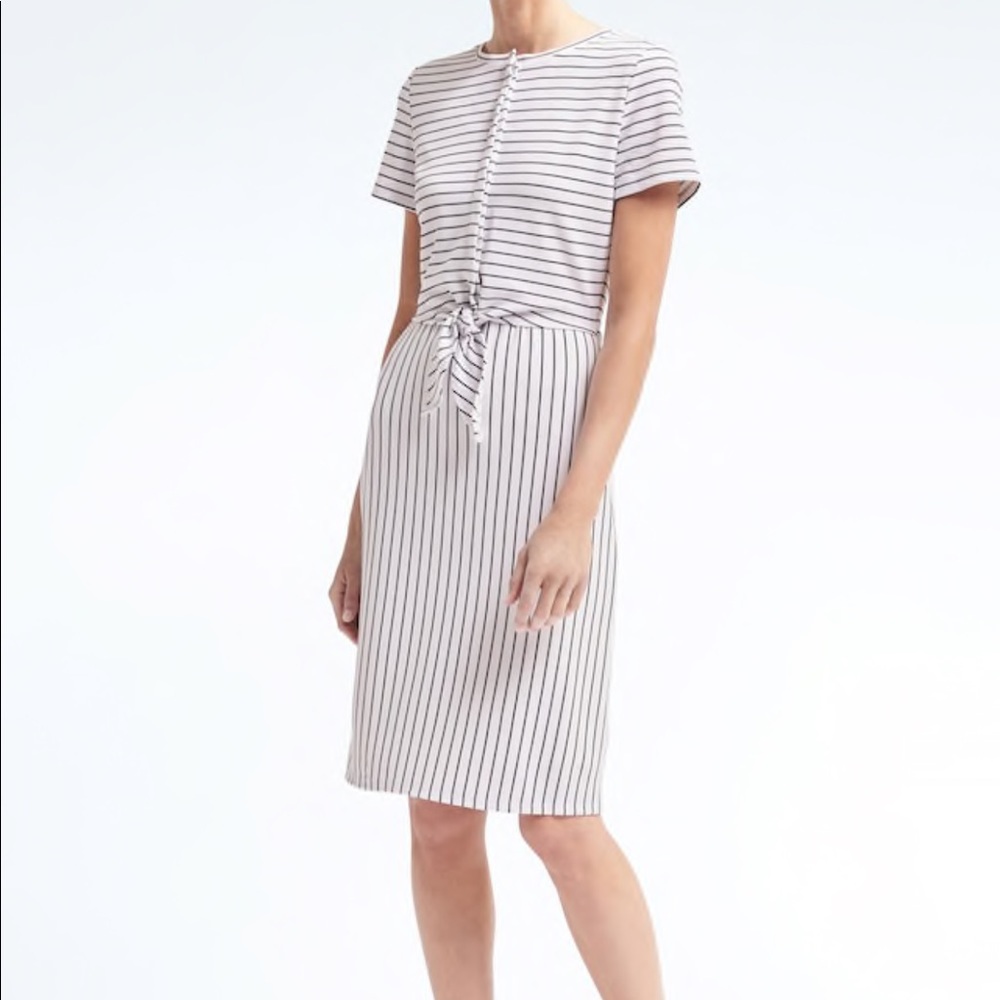 Tie front dress