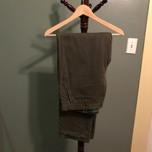 Men's Toddland Forest Green Flannel Lined Pants