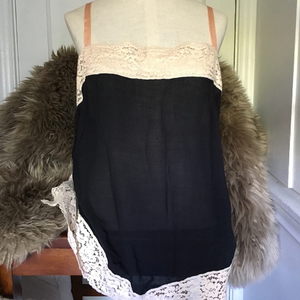 Free People Intimately Black Top Size M/L
