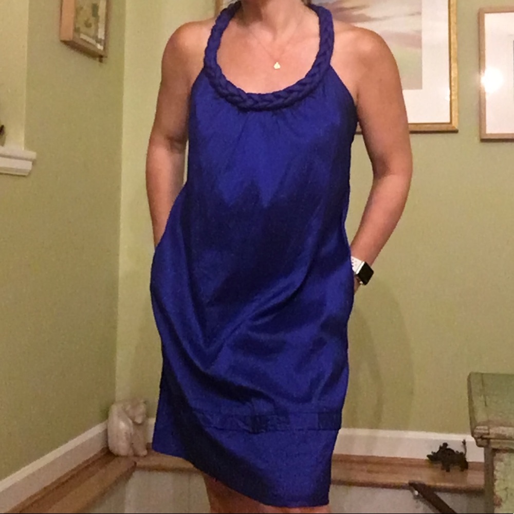 Calypso St Barth Kimberly royal blue silk dress