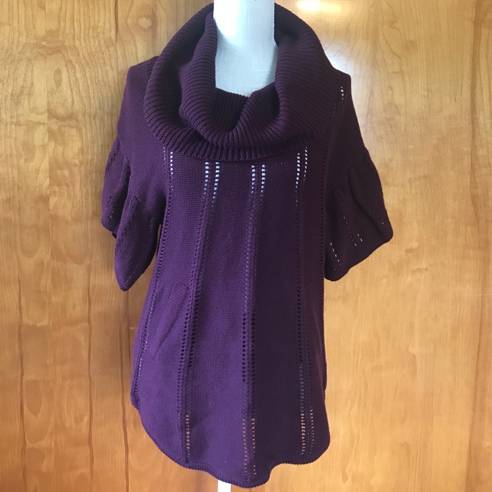 BCBG SWEATER- PURPLE- MEDIUM