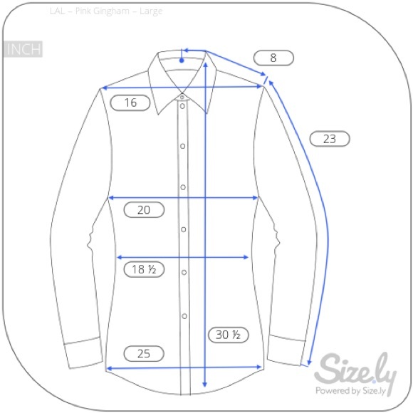 LAL Pink/White Gingham Dress/Tunic w/Ruffle Front - Picture 8 of 8