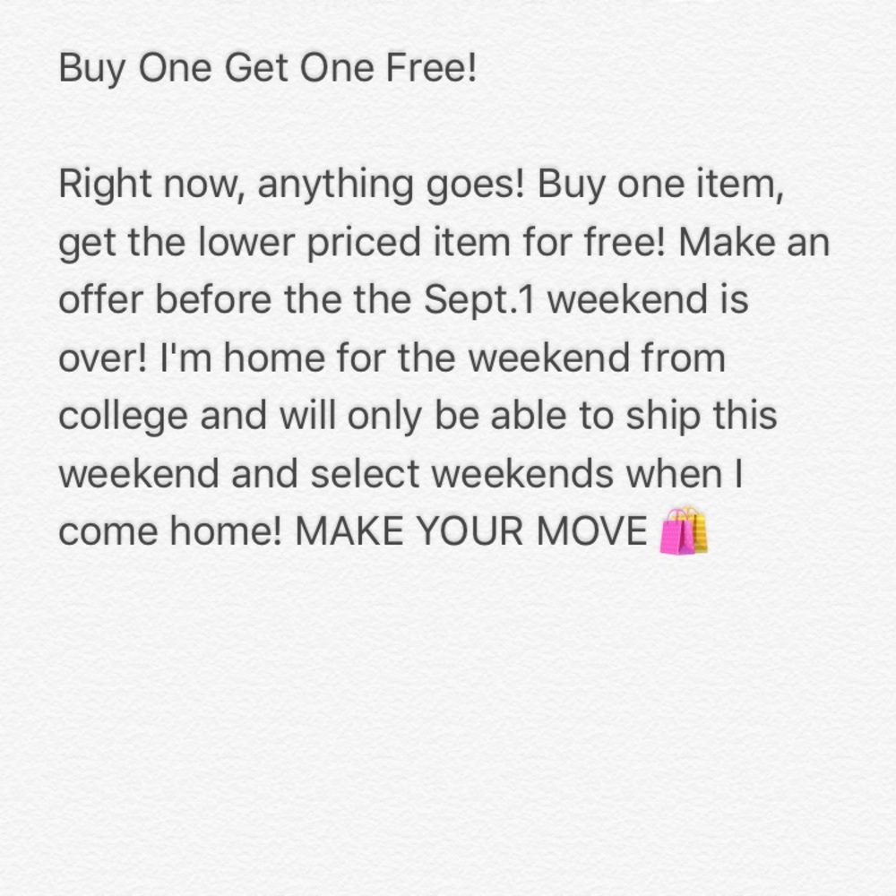 * FLASH SALE* BOGO! CRAZY OFFERS 💥💥