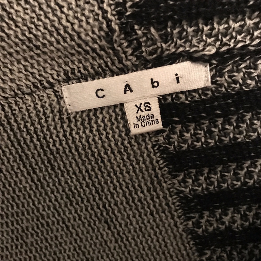 Cabi Patchwork Sweater Circle Cardigan - image 2