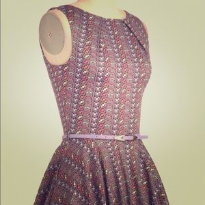 "Luck Be a Lady" dress  (A-line dotted dress)