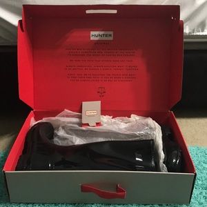 Women's Hunter Adjustable Back Gloss Rain Boot