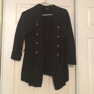 Navy blue long cardigan