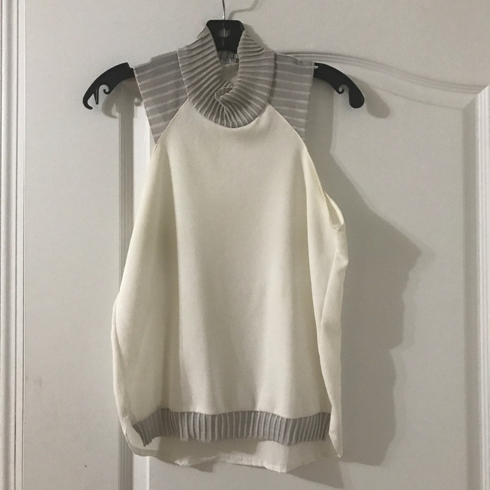 Zara mock neck blouse