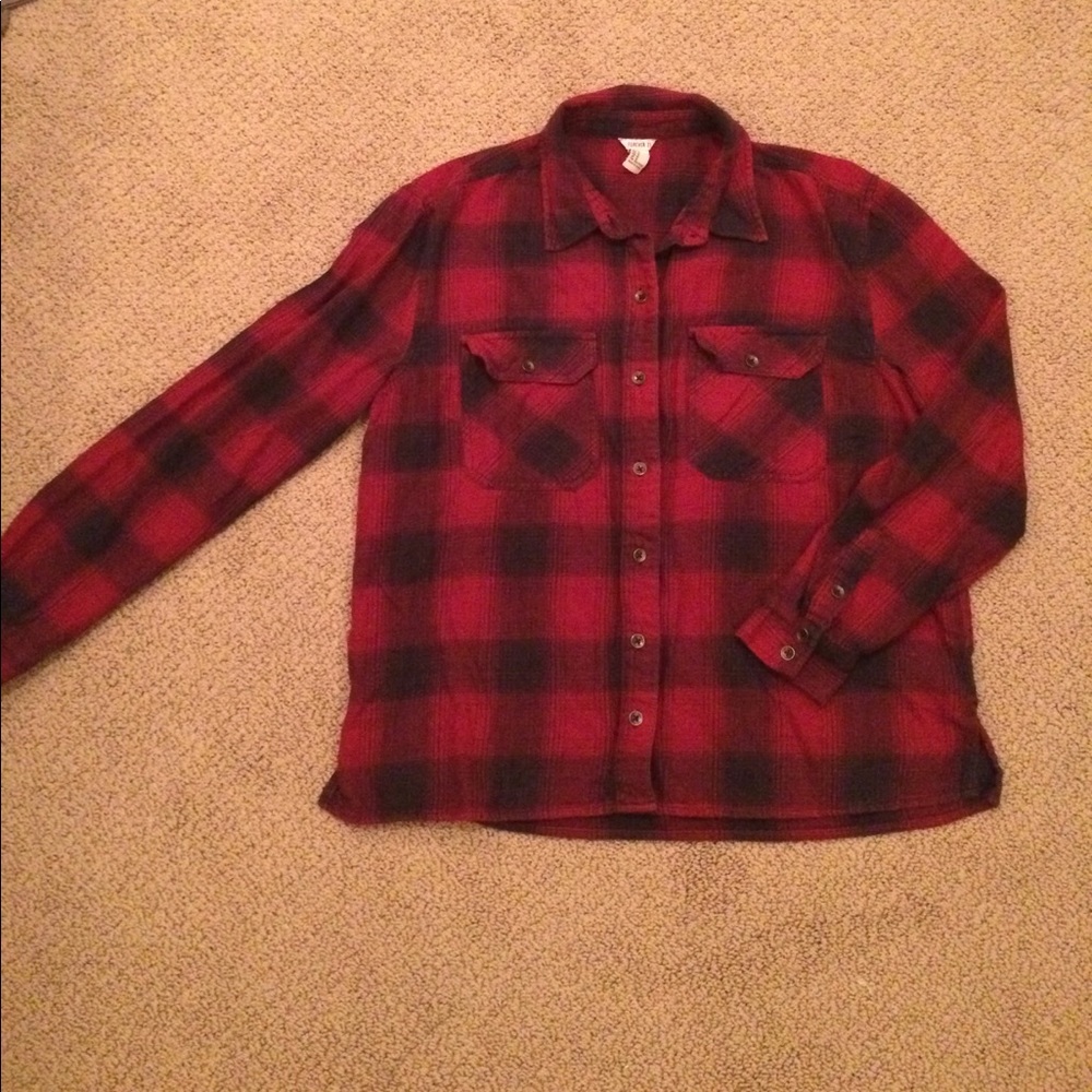 Forever 21 plaid button up