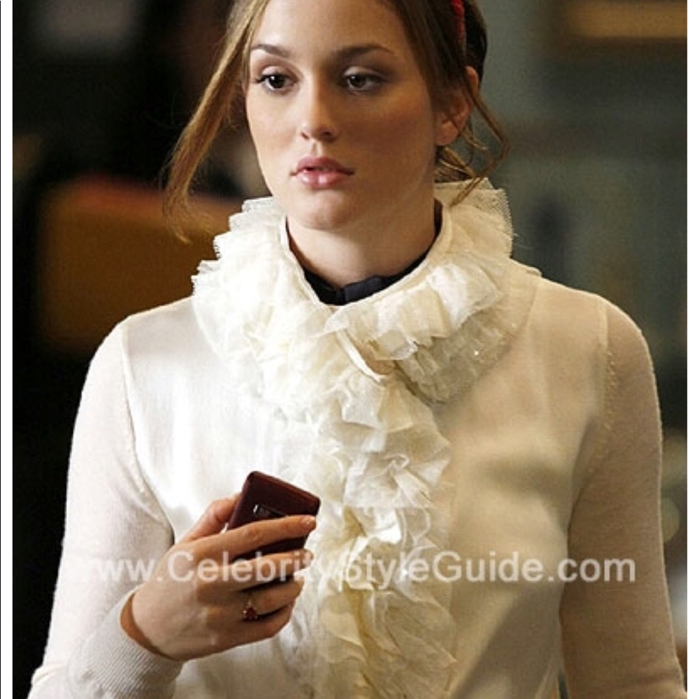 Nanette Lepore Ruffle Sweater/seen on GOSSIP GIRL