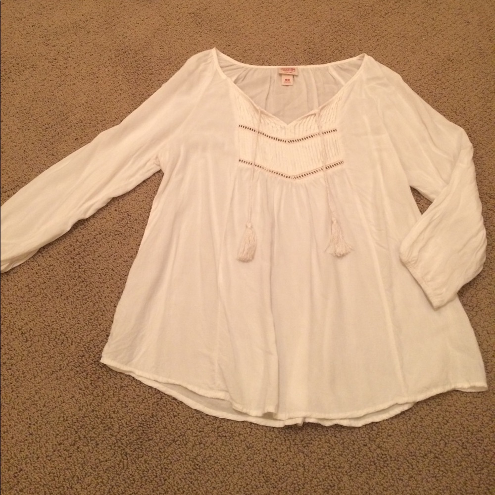 Mission white boho shirt
