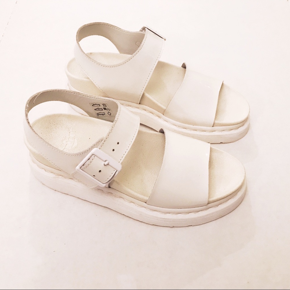 Dr. Martens White Romi Sandal