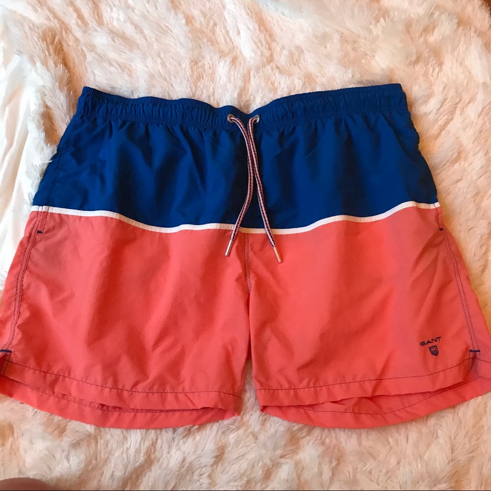 NWT Gant colorblock swim trunks shorts size XXL