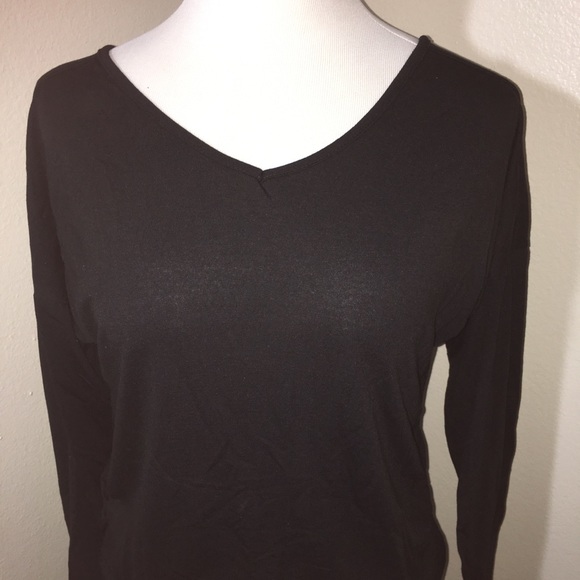 Backless Bowknot Design Long Sleeve T-Shirt - Picture 3 of 3