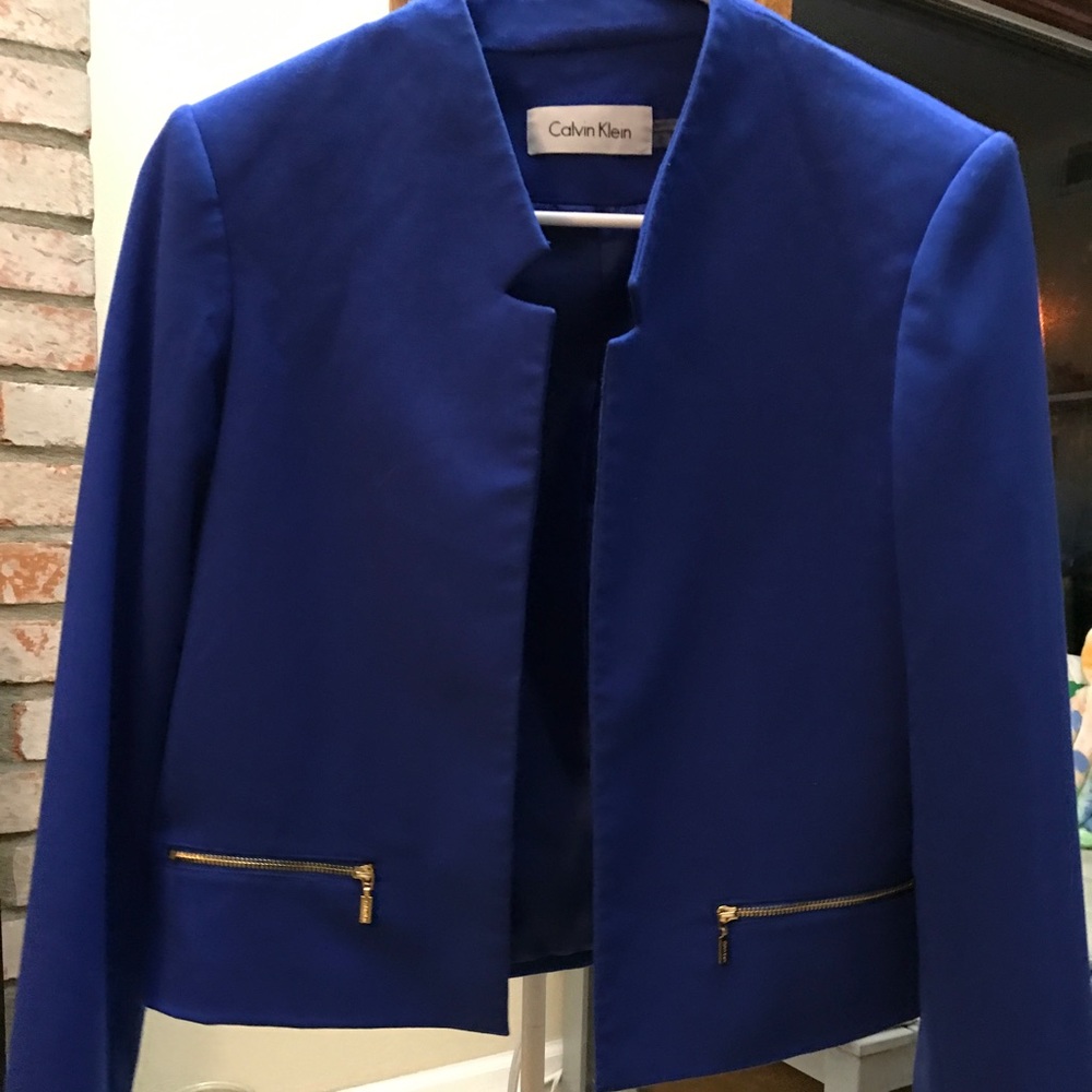 Calvin Klein blue suit