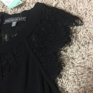 Stitch fix black lace top xs
