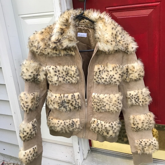 Jacket suede & faux fur - Picture 2 of 4