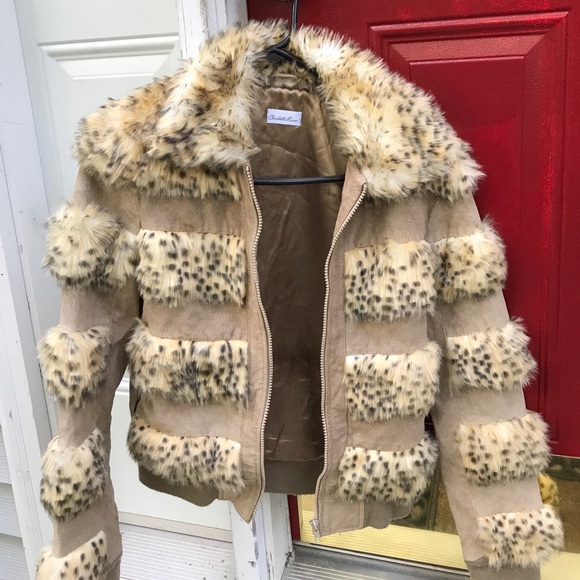 Jacket suede & faux fur - Picture 3 of 4