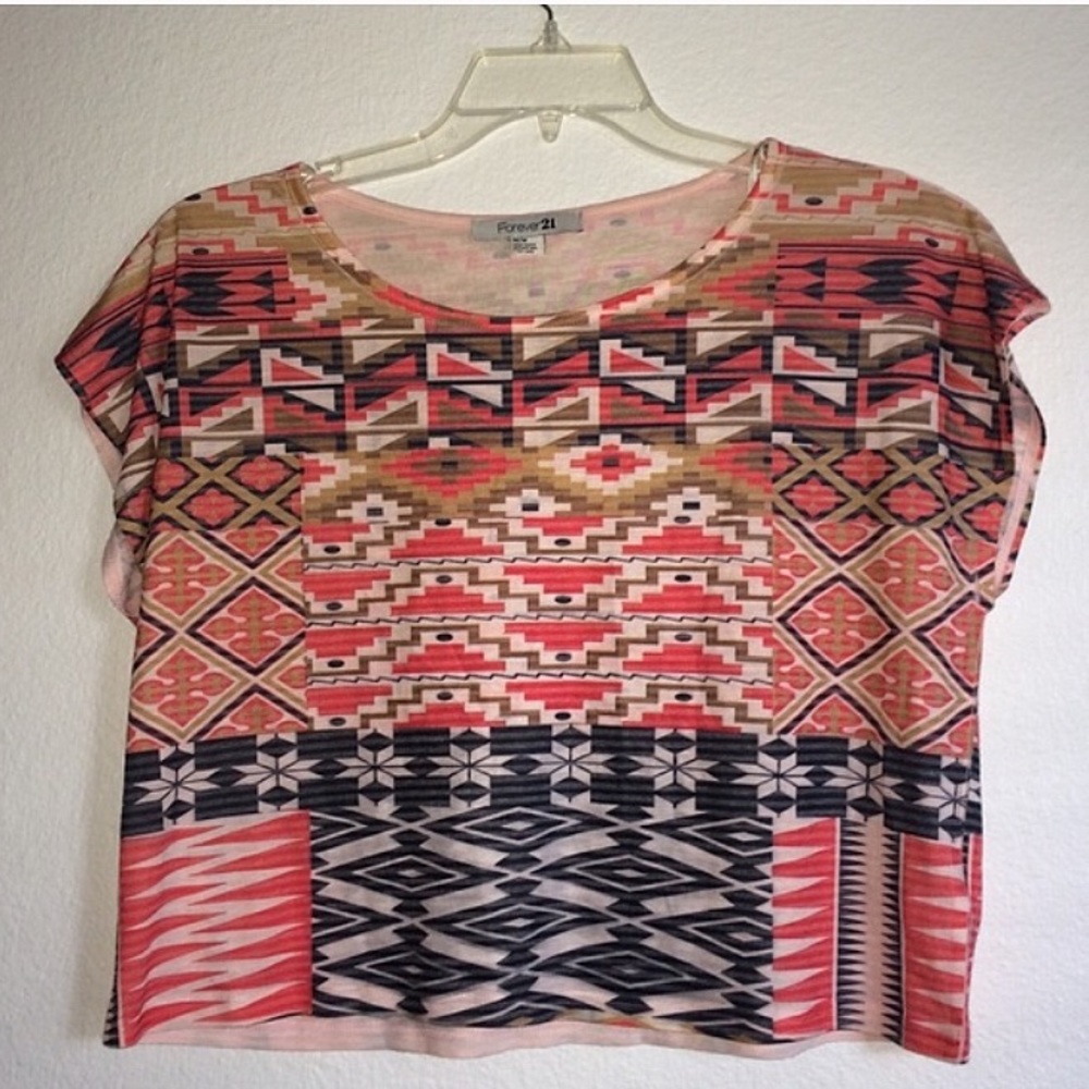 Tribal crop top