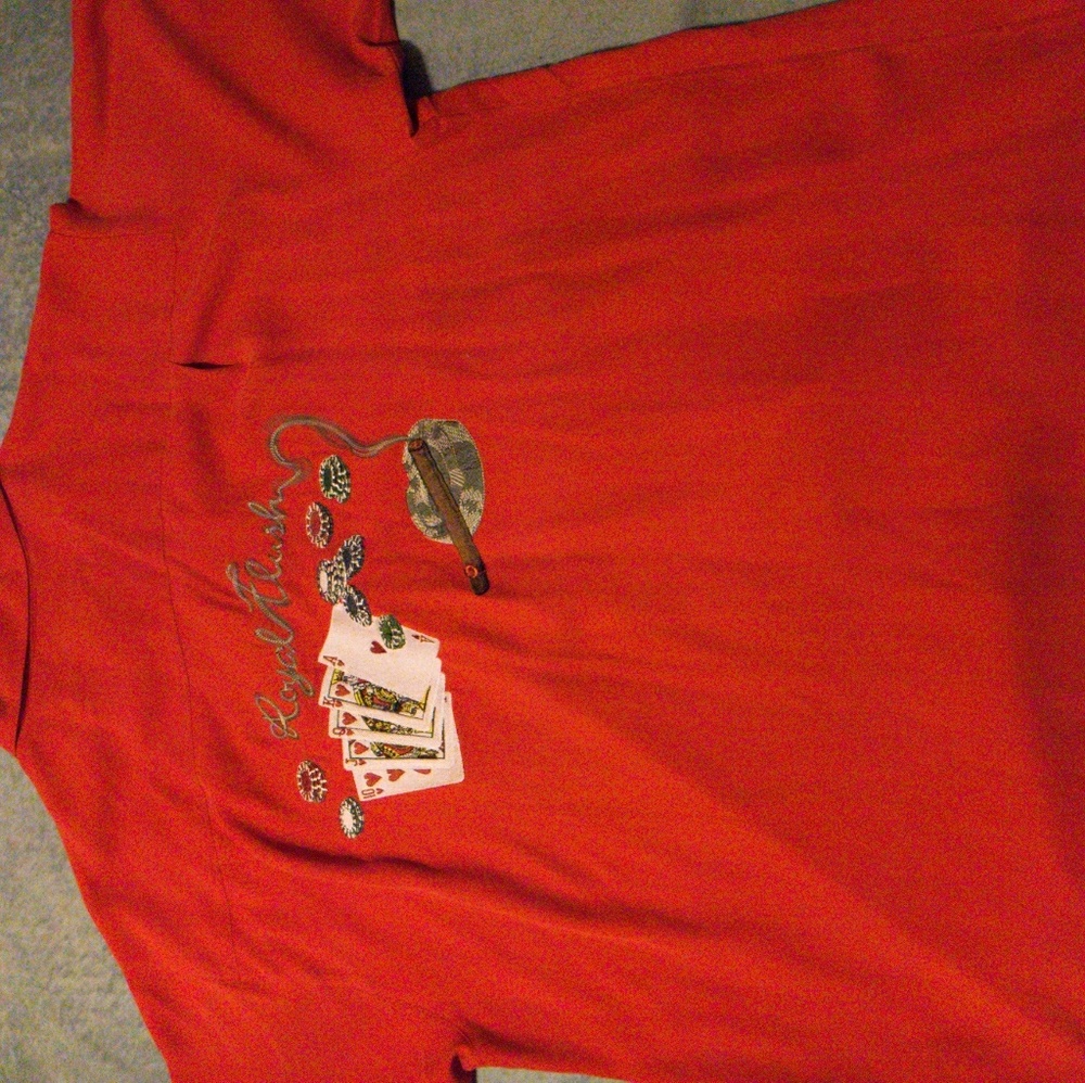 Brand new Tommy Island poker Silk dress shirt