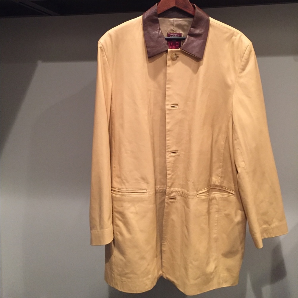 Moda in Pelle Men's Italian Leather Coat