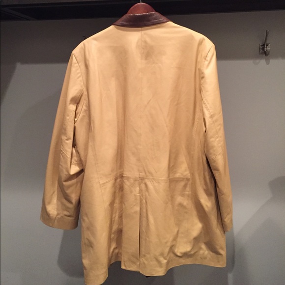 Moda in Pelle Men's Italian Leather Coat - Picture 2 of 4