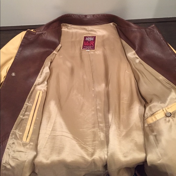 Moda in Pelle Men's Italian Leather Coat - Picture 4 of 4