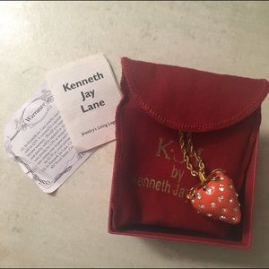 Kenneth Jay Lane Authentic Strawberry Necklace
