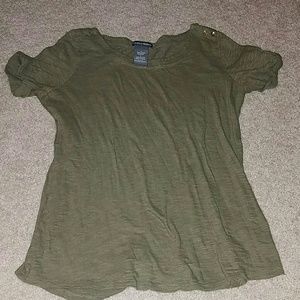 Army green shirt