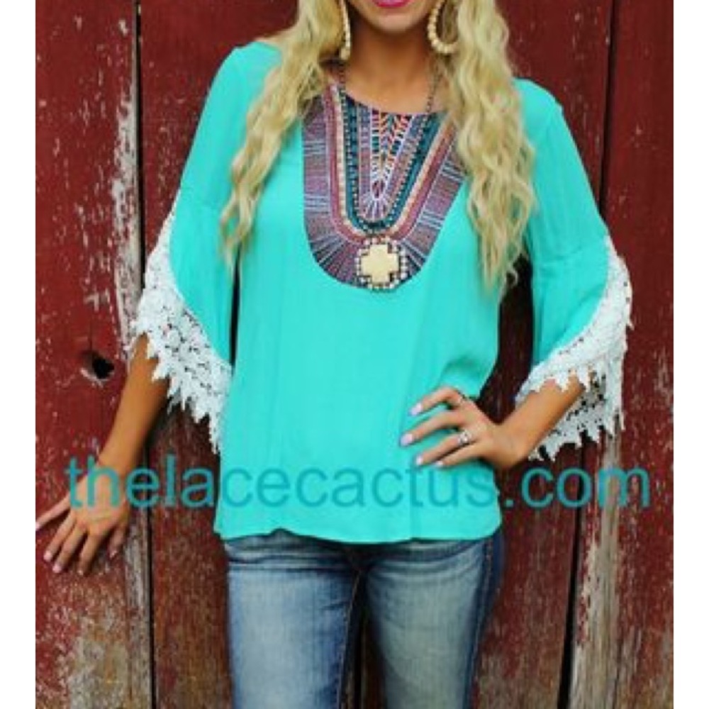 turquoise tunic