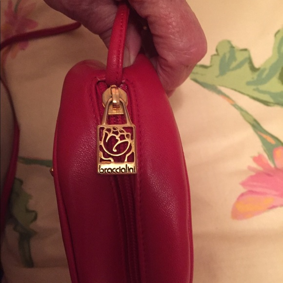 Red Leather Crossbody bag - Picture 4 of 5