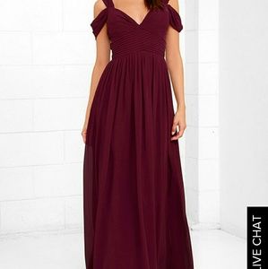 Lulus Make me move burgandy dress