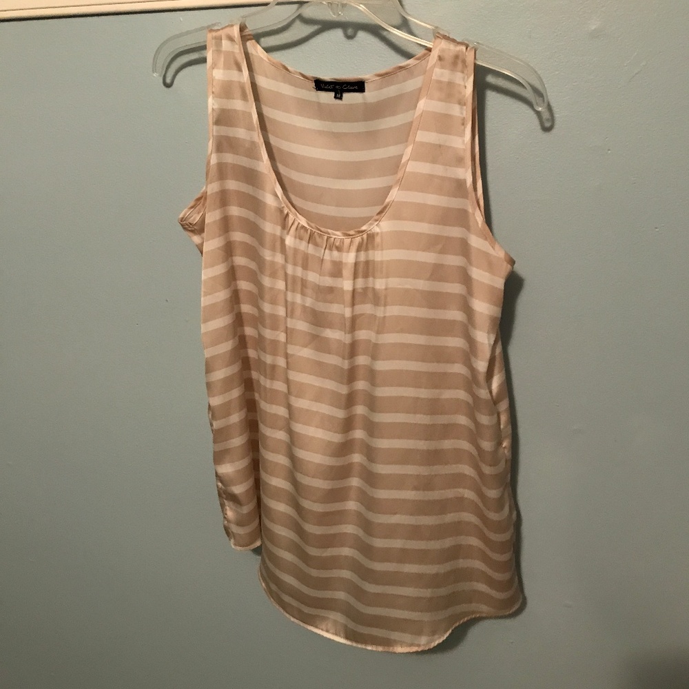Violet and Claire Sleeveless Striped top