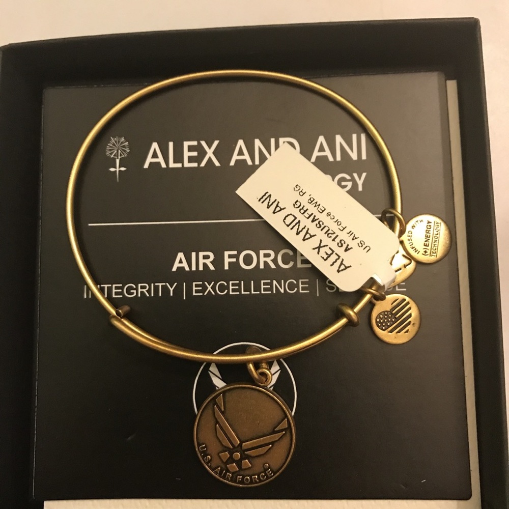 Alex and Ani Gold Air Force Bracelet