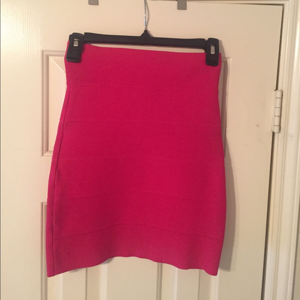 BCBG high waste bandage skirt - pink