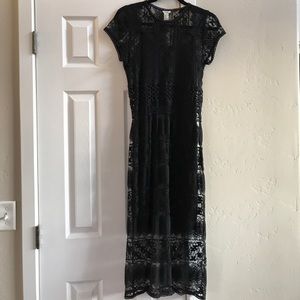 Forever 21 Black Lace Dress Size Medium