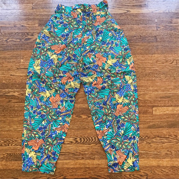 VINTAGE TROPICAL RESORT TAPERED TROUSERS - Picture 3 of 3