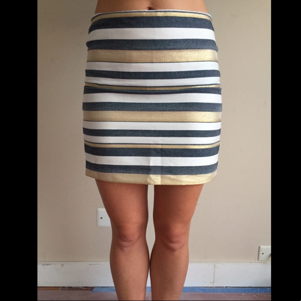JCrew nautical mini skirt