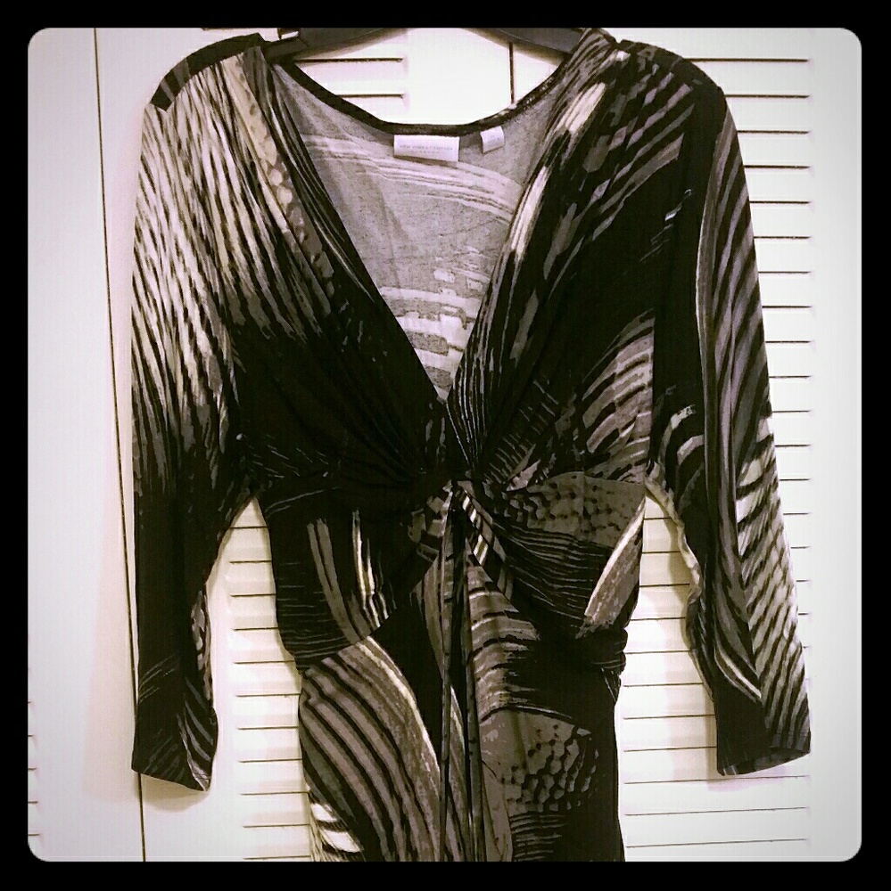 Black and white dress