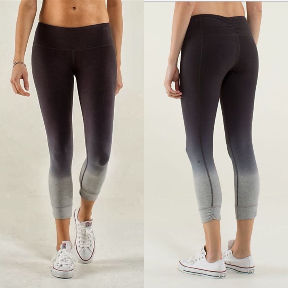 Lululemon live natural crop in ombré