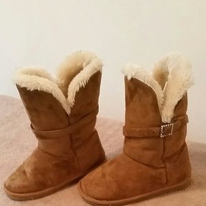 NORTHSIDE FAUX SUEDE GIRLS BOOTS