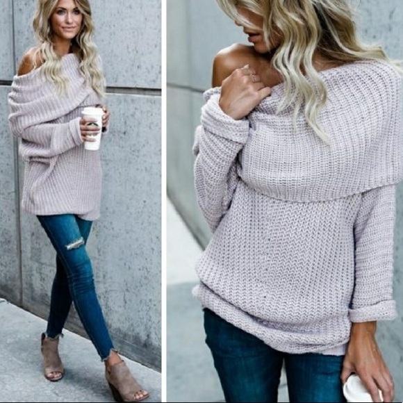 ❄️Winter SALE ❄️1 Left ~Off Shoulder Sexy Sweater - Picture 2 of 4