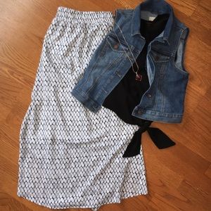 🖤LOFT Geometric Maxi Skirt🖤