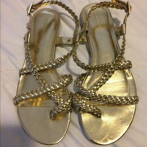 Metallic Gold Sandals