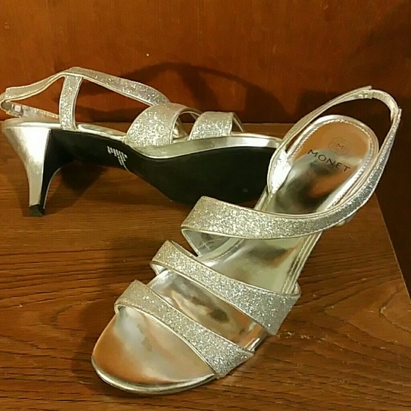 Silver Monet Heels - Picture 3 of 6