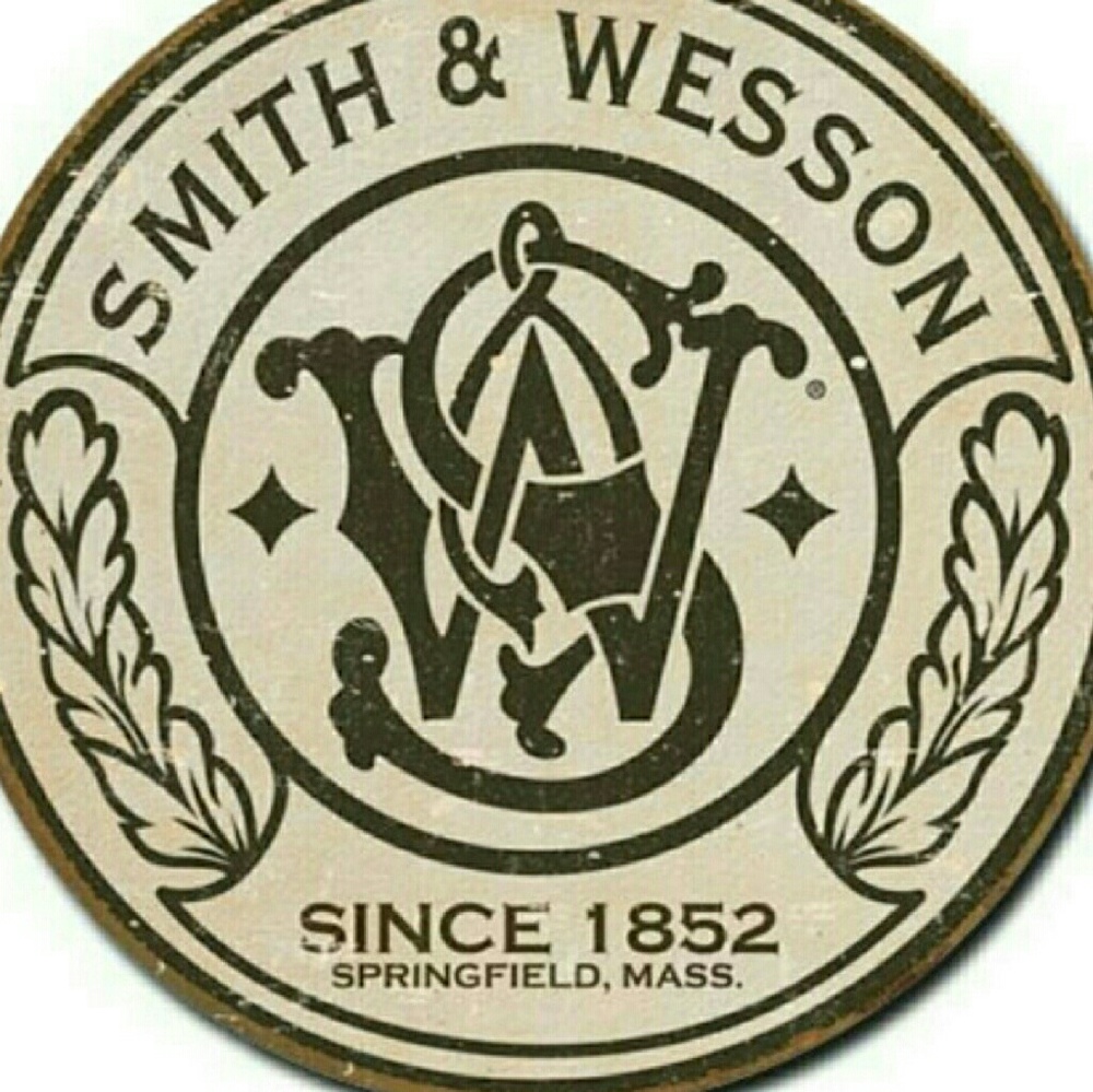 Smith and wesson tin sign