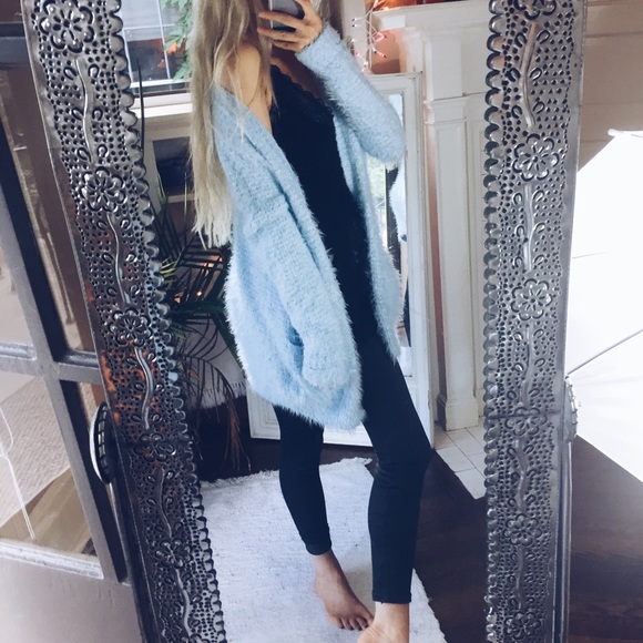 β« ΞΞW β» Pastel Travelers Plush Cardigan - Picture 2 of 6