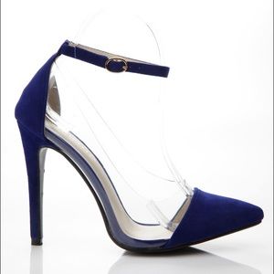 Royal and clear heels