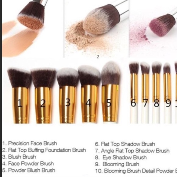 🌷🌷New 🌷🌷10pcs Makeup Brushes Set - Picture 4 of 4
