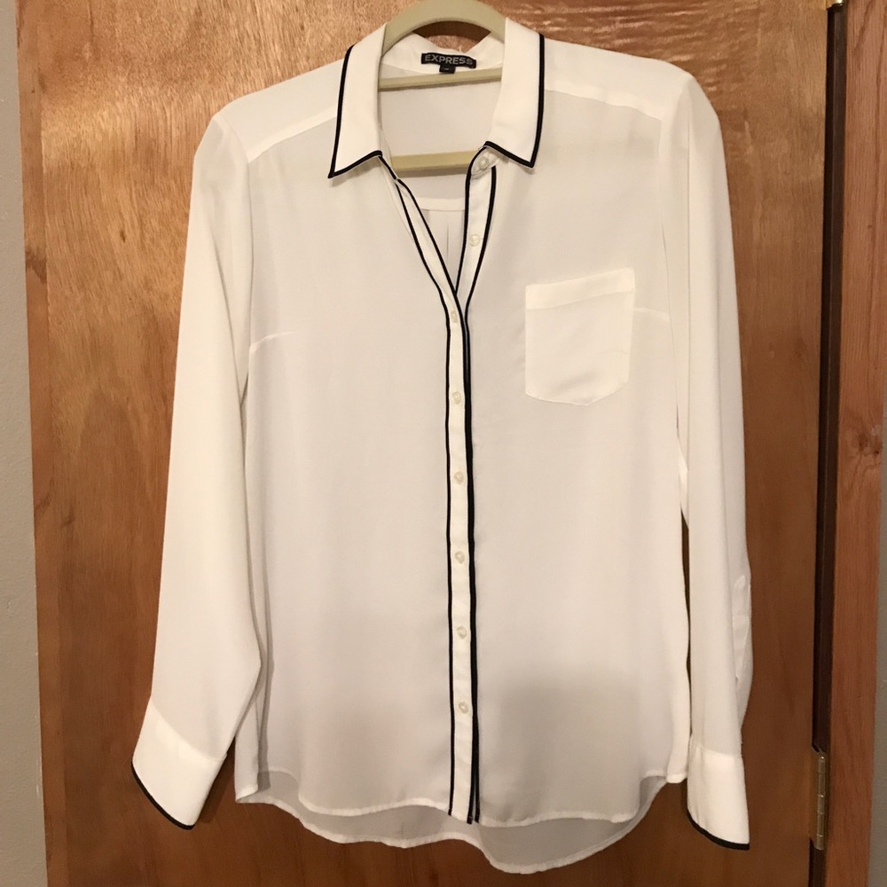White House Black Market, button up blouse